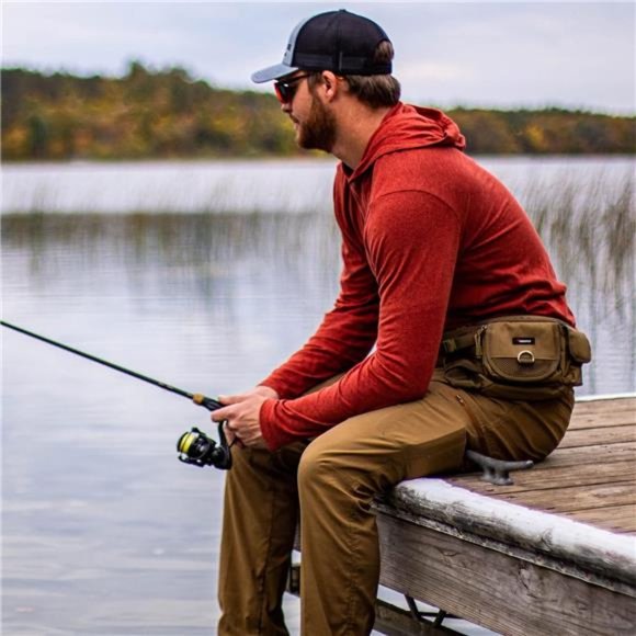 Piscifun Fishing Tackle Bag with Adjustable Waist Strap, Portable Multi-function - Picture 1 of 7